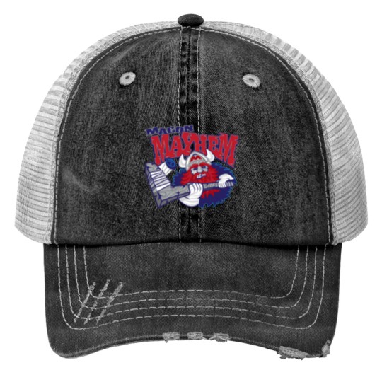Discover Macon-Mayhem-Premium Print Trucker Hats