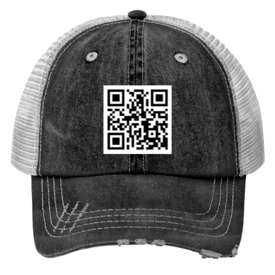Discover Funny QR Code linking to PornHub Print Trucker Hats