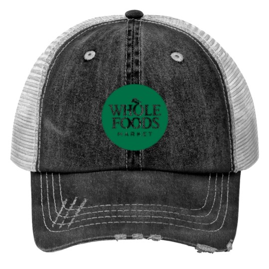 Discover  Whole Foods Logo Print Trucker Hats