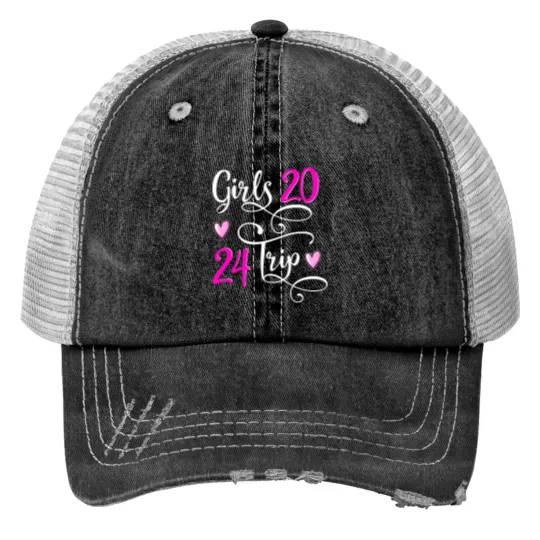 Discover Girls Trip 2024 Print Trucker Hats