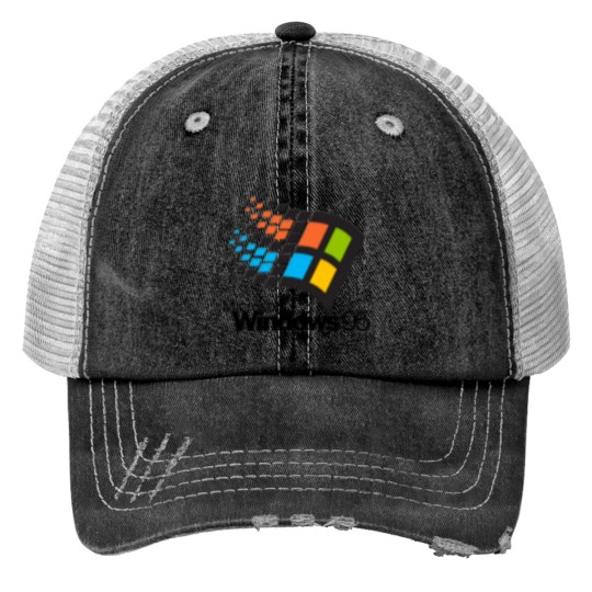 Discover Windows 95 - Small Logo Print Trucker Hats