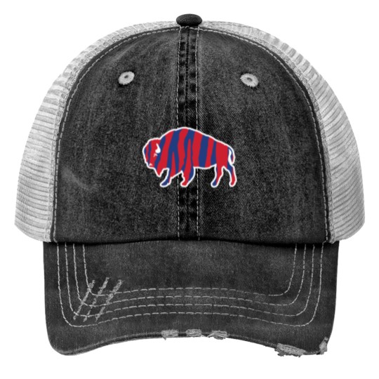 Discover Zubas Bison Print Trucker Hats