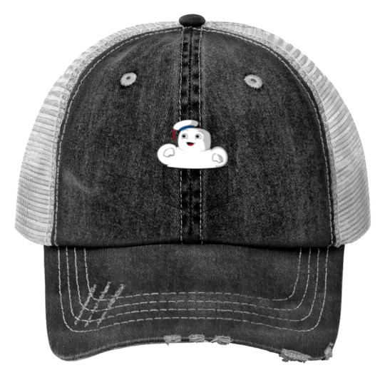Discover Baby Stay Puft in Chest Pocket  Marshmallow Man in Pocket Print Trucker Hats