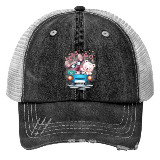 Discover Walk with friends - Let_s Go (1) Print Trucker Hats