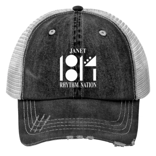 Discover Rhythm Nation 1814 (Janet Jackson) Print Trucker Hats