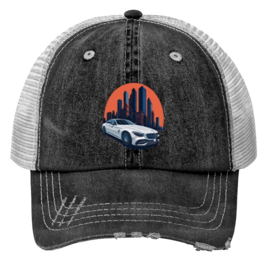 Discover Maybach Print Trucker Hats