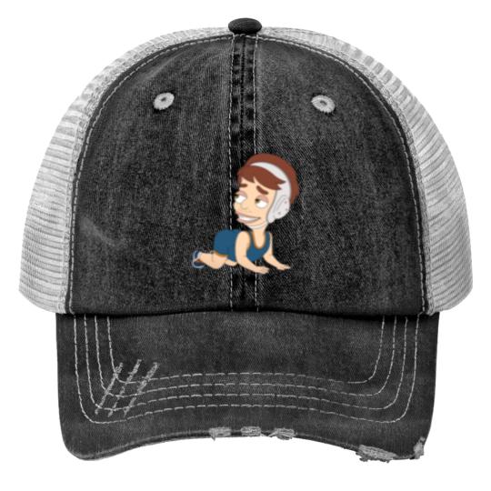 Discover Andrew Glouberman Big Mouth Season 5 Wrestling Singlet Sticker.png Print Trucker Hats
