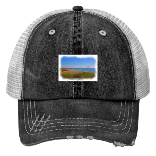 Discover Boca  Beaches Print Trucker Hats