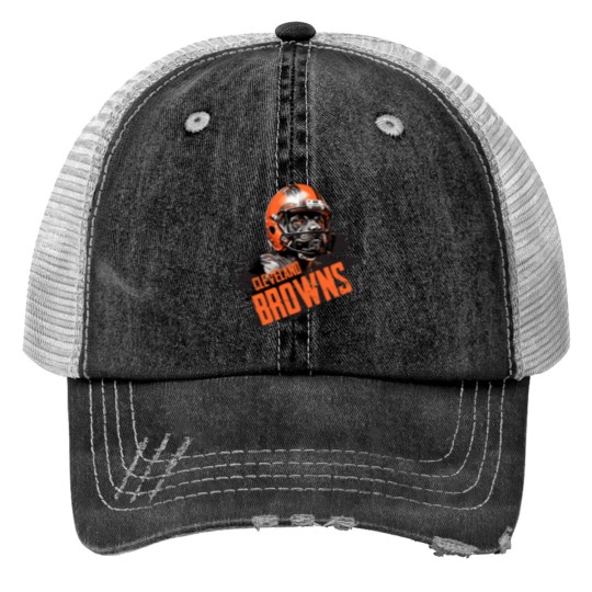 Discover Clev eland Browns, Dawg pound Print Trucker Hats