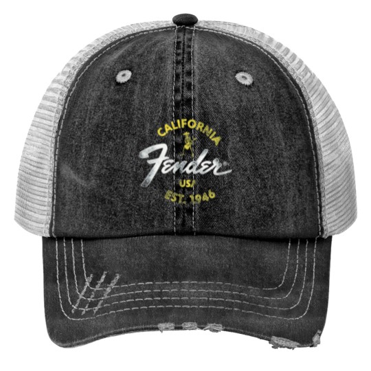 Discover EST. 1946 Guitars Print Trucker Hats