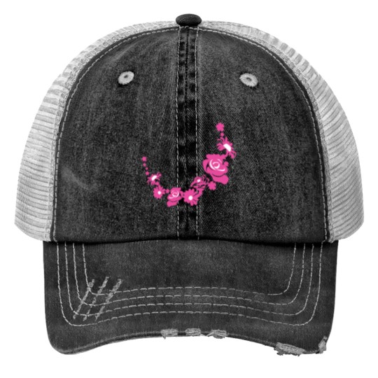 Discover Flower design Print Trucker Hats