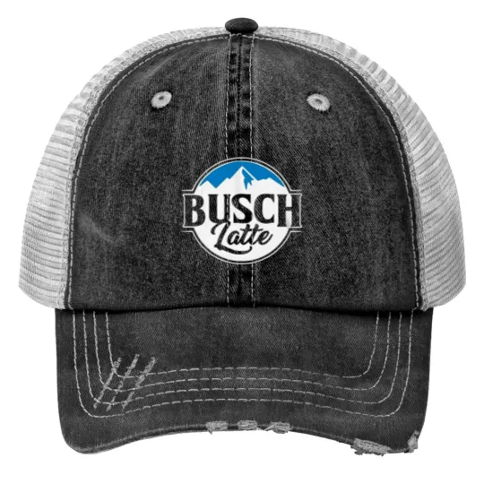 Discover Circle Busch Beer Print Trucker Hats