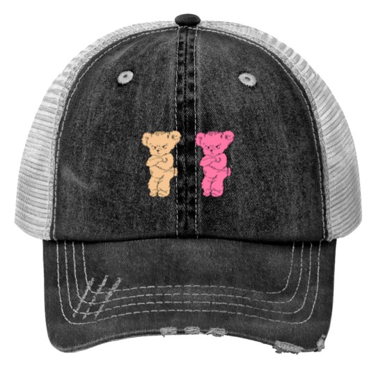 Discover HarryStyles Ha Ha Ha Bears Print Trucker Hat