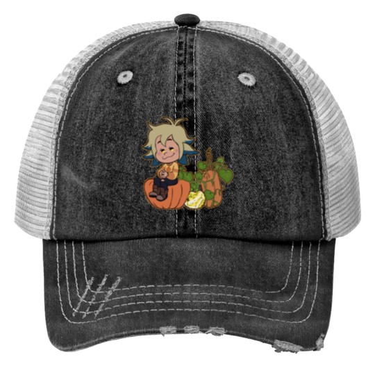 Discover Human Vee Print Trucker Hats