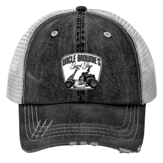 Discover Uncle Brownies Speed Shop (Reservation Dogs Tribute Design) Print Trucker Hats