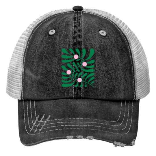 Discover Summer Bloom Matisse Day Edition Print Trucker Hats
