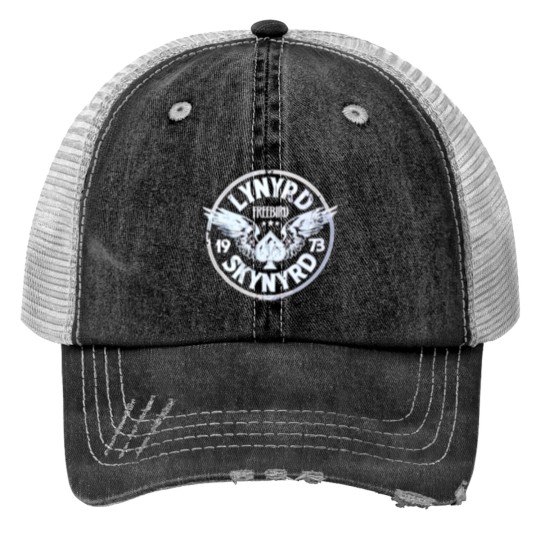 Discover AerosmithFree Bird - Lynyrd Logo Print Trucker Hats