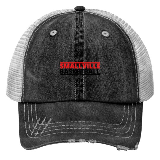 Discover Smallville Basketball Warm-up  Red Print Trucker Hats
