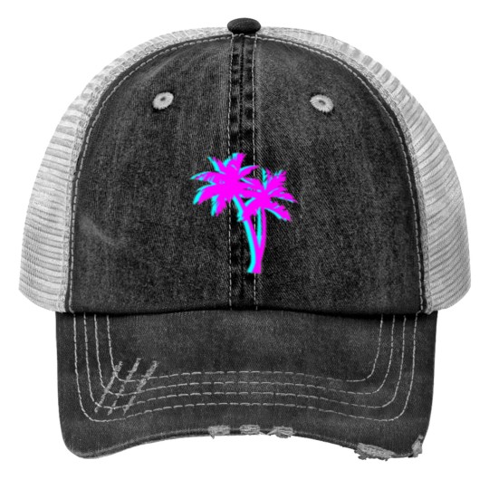 Discover palm tree's Print Trucker Hats