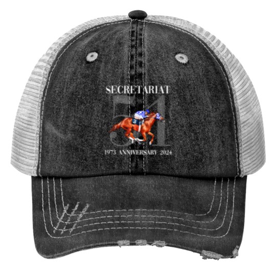 Discover secretariat 1973 horse racing Print Trucker Hats