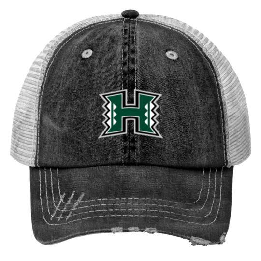 Discover Hawaii Warriors logo Print Trucker Hats