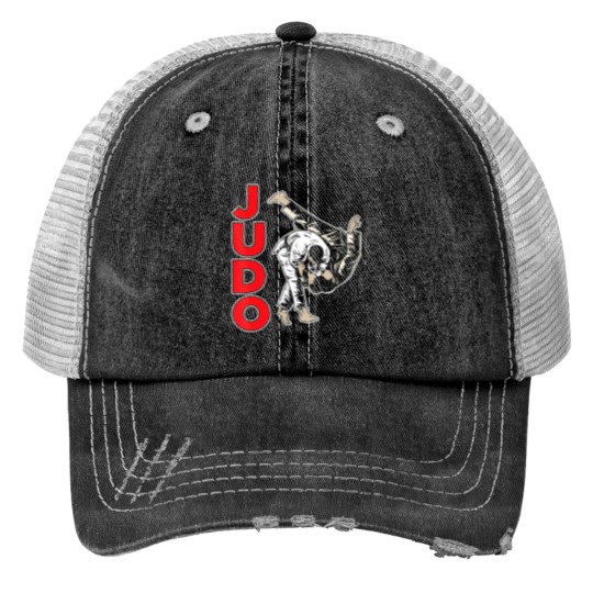 Discover judo hobby judoka fighter martial arts Print Trucker Hats