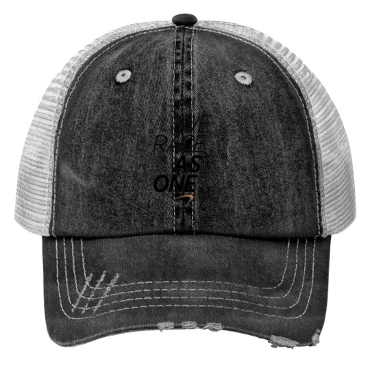 Discover We Race Print Trucker Hats