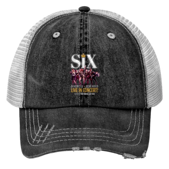 Discover Six The Musical Print Trucker Hats