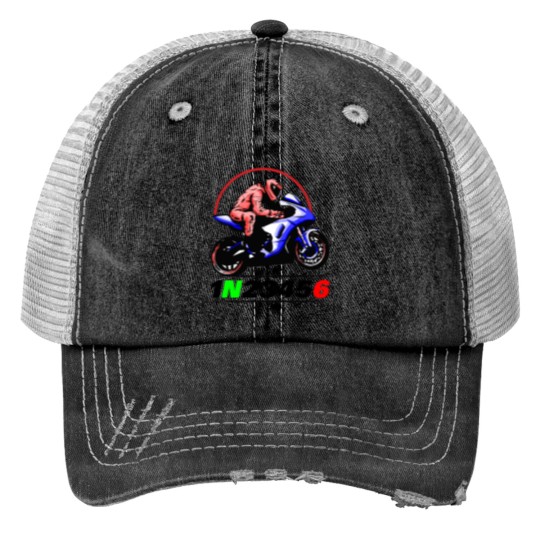 Discover 1N23456 - Motorcycle Gears Print Trucker Hats
