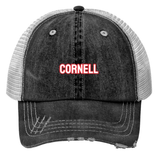 Discover Cornell Print Trucker Hats