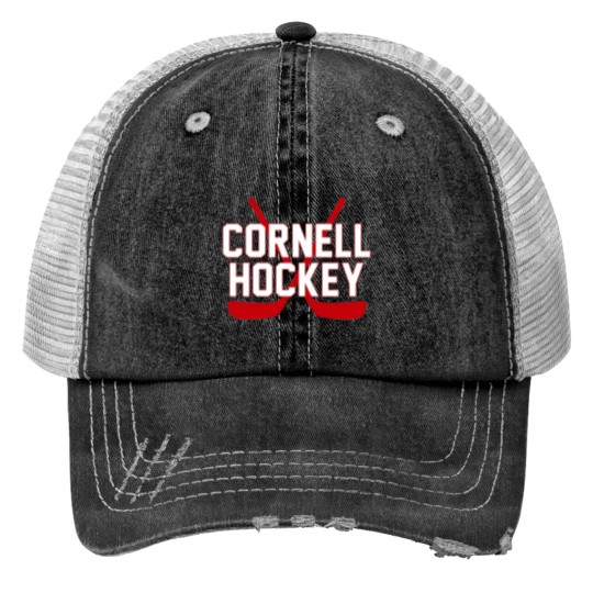 Discover cornell hockey Print Trucker Hats