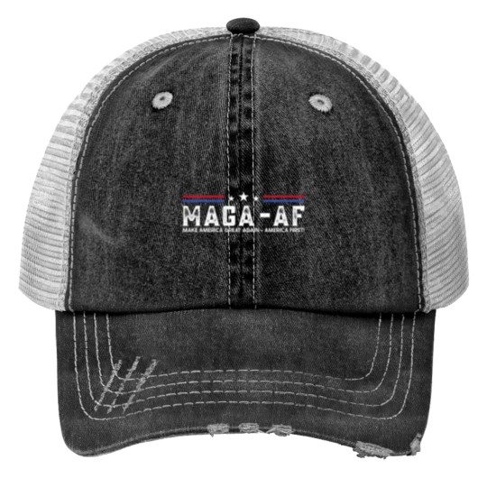 Discover maga af america first Print Trucker Hats