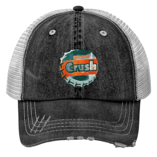 Discover orange crush vintage soda pop Print Trucker Hats