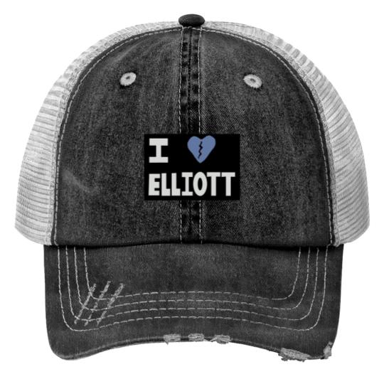 Discover Elliott Smith Tribute - I BrokenHeart Elliott Print Trucker Hats