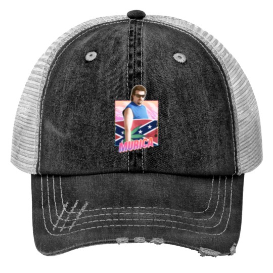 Discover Murica - Kenny Powers - 80s design Print Trucker Hats