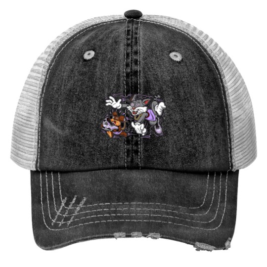 Discover Zen Master 4s Sneaker Match Black Finessed2 Print Trucker Hats