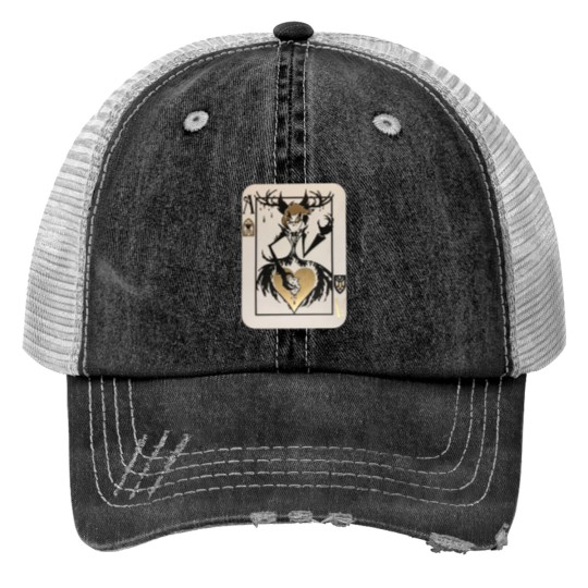 Discover Alastor AcePlaying Card Print Trucker Hats