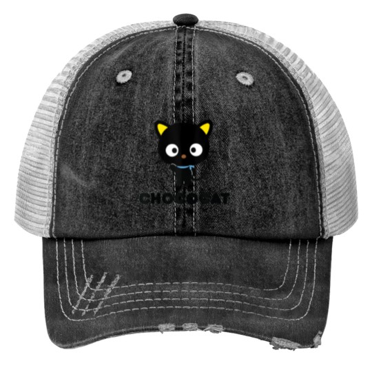 Discover Chococat Character Front and Back Print Trucker Hats
