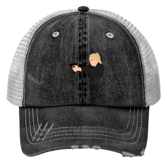 Discover Florence Pugh Pugh - Black Widow Yelena Boliva Print Trucker Hats