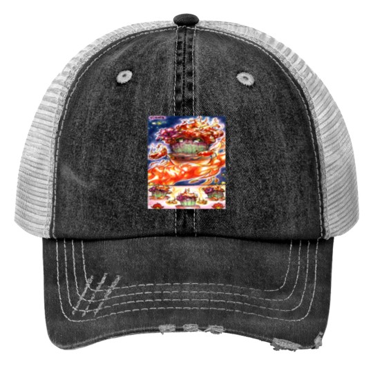 Discover Winner Cacti - Mimma (Echinocereus rigidissimus var. rubrispinus.) Print Trucker Hats
