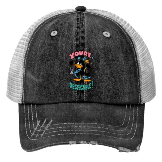 Discover Daffy Duck Cartoon Character Print Trucker Hats