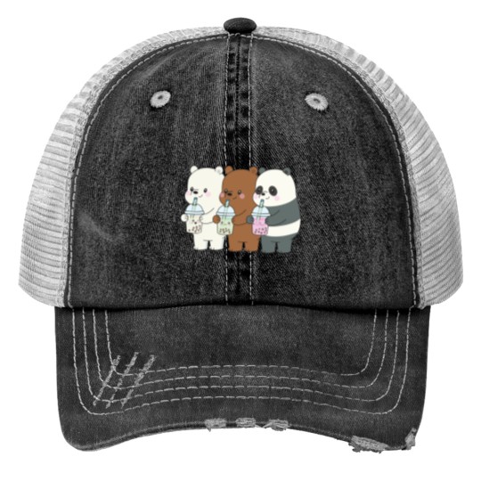 Discover We Bare Bears Active Print Trucker Hats