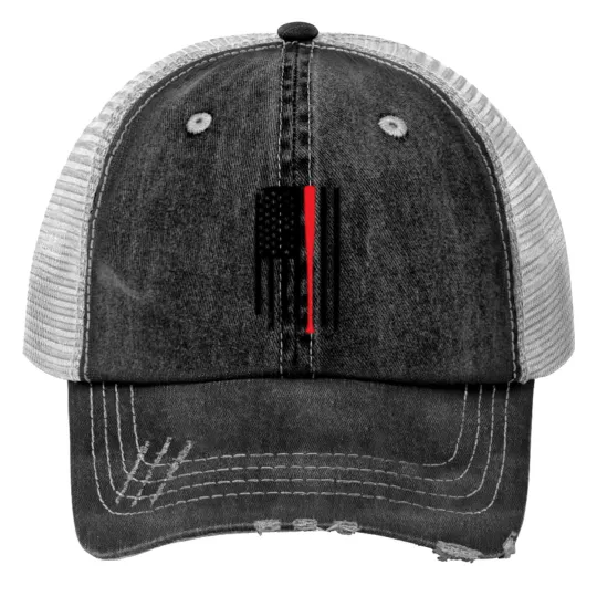 Discover With American Flag Print Trucker Hats
