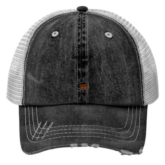 Discover See you in May Cute Peeking Black Baby Mom Gift Print Trucker Hats