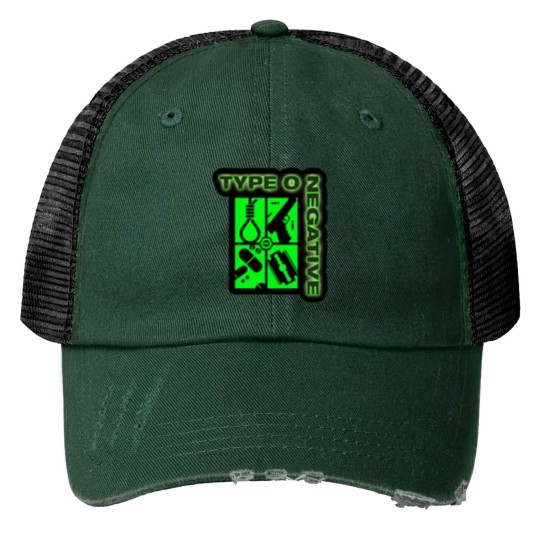 Discover Type O Negative Type O Negative Print Trucker Hats