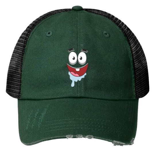 Discover Cute Patrick Face Print Trucker Hats