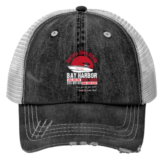 Discover Cool Dexter Bay Harbor Boat Tours Print Trucker Hat