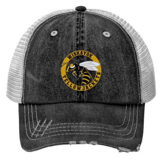 Discover Wiskayok Yellowjackets Print Trucker Hats
