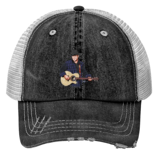Discover John Michael Montgomery - An illustration by Paul Cemmick - John Michael Montgomery - Print Trucker Hats