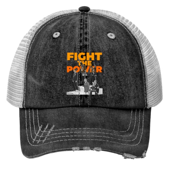 Discover Fight the Power Print Trucker Hats